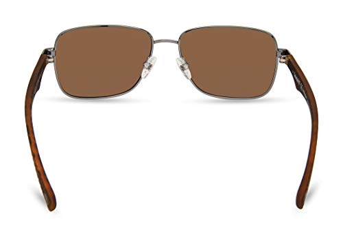 Image of Timberland mens Tba9263 Rectangular Polarized Rectangular Sunglasses