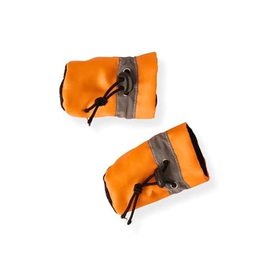 Image of 100% Polyester Warm Comfortable Water Resistance Pet Boots /Shoes for Dogs & Cats (Neon Orange, XL)