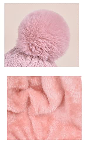 Women One Piece Slouchy Fleece Beanie Hats Scarf Mask Warm Winter Knitted Hat Thick Skull Ski Cap #TOP4