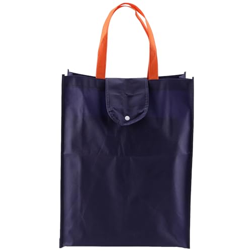 MOUYAT 10 PCS Foldable Shopping Bag, Large Reusable Grocery Bags, Washable Fabric Tote Bag for Grocery Travel, Picnic - Image 4