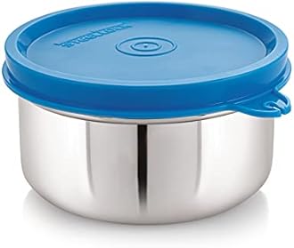 STEELLOCK Stainless Steel Airtight Container | Leak Proof Container/Storage/Lunch Box with Lid | BPA Free, Durable & Rust-Proof | SL-22-set of 4, 250ml each, Blue
