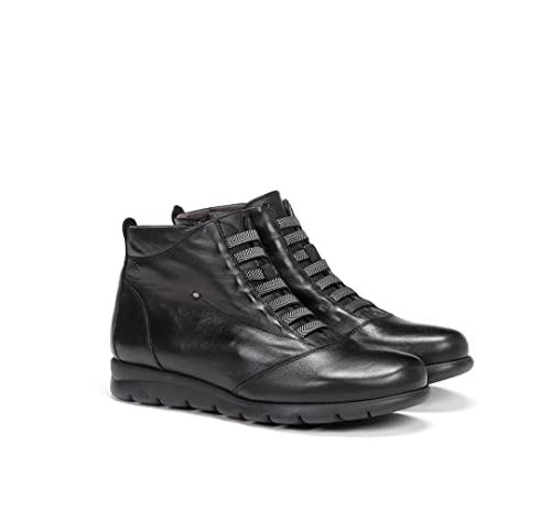Fluchos Para Mujer. F0356_SUGA_2NEG Botines De Piel Susan F0356 Negro (42), 1 A 3Cm, Cremallera, Casual - 3