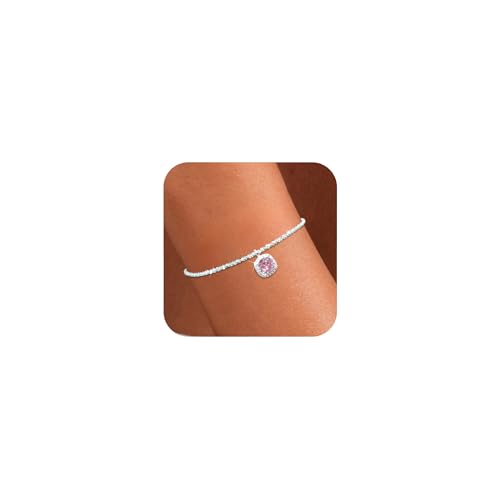 IPEPPY Dainty Shiny 925 Sterling Silver Bracelets for Women Teacher
