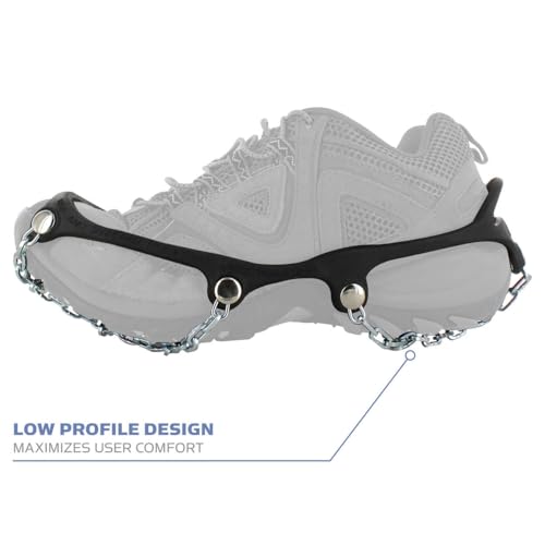 Yaktrax Chaines Tacos de tracción hielo y nieve, negro, XL