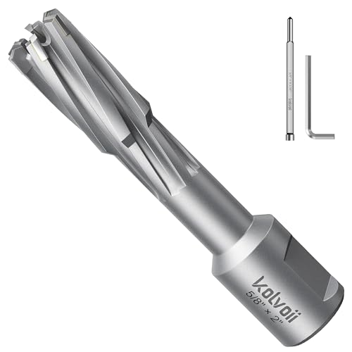 Kolvoii TCT Annular Cutter 5/8" Diameter x 2" Depth, Mag Drill Bit