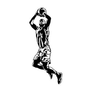 Liumme Basketball Sprung Wandaufkleber 28 x 63,9 cm