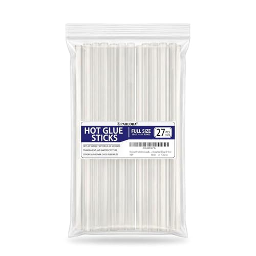 Parlora 10-Inch Extra Long Hot Melt Glue Sticks, Full Size 0.43