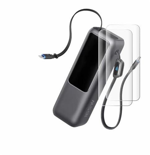 brotect 3D Curved Screen Protector compatible with Anker Laptop Powerbank A1695 (2 Pack) - Full Screen Coverage