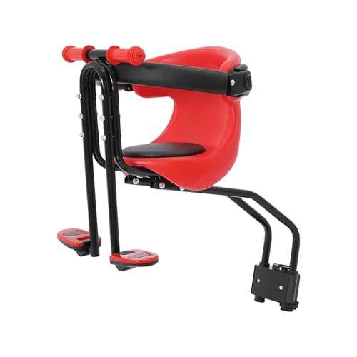Wiefiche Siège enfant pour VTT - Avant - Avec clôture de sécurité et pédales - Pour enfants de 8 mois à 4 ans - Charge maximale : 50 kg