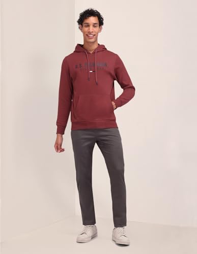 Image of U.S. Polo ASSN. Knitted Regular Fit Sweatshirt for Man - 100% Cotton, Full Sleeves Men Sweatshirts