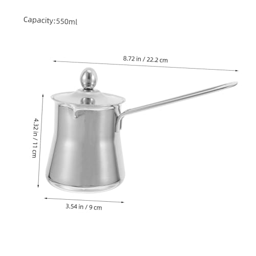 Pichet mousseur café en acier inoxydable durable avec poignée - 3