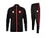 Produktbild Justteamsport Türkei Herren Sportanzug Schwarz/Rot mit Druck (Name, Nummer oder Initialen), Größe: M