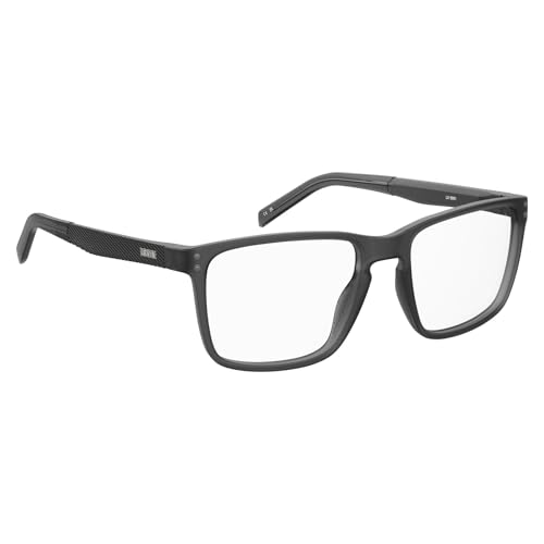 Levi's LV 5061 Gafas de montura rectangular gris mate de alta durabilidad 3