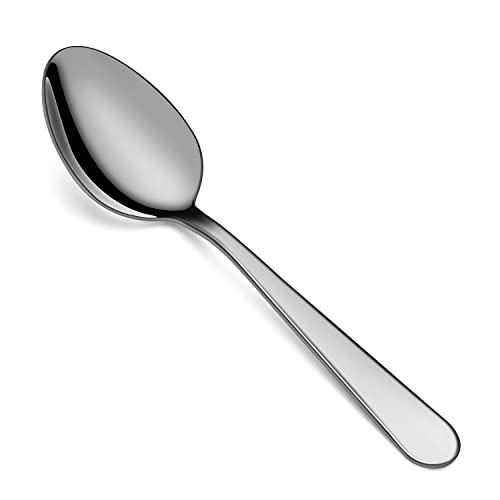 Juego de 24 cucharas de té de acero inoxidable de 6 pulgadas, juego de cucharas de cubiertos de grado alimenticio para té, café, uso en el hogar, cocina, restaurante, apto para lavavajillas Cover