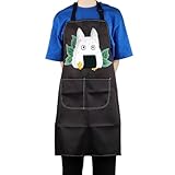 CMNIM Onigiri Inspired Kitchen Apron Crtoon Movie Character Gifts Rice Ball Cooking Apron For Anime Onigiri Lovers Gift
