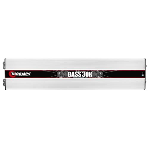 Taramp's BASS 30K 1 Channel 30000 watts RMS Sub-bass and Bass Responses, Monoblock Amplifier Class D Low Pass Subsonic Filter Bass Boost Great for Competition High Technology Max Power Amp