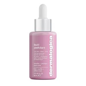 Dermalogica Liquid Peelfoliant with Glycolic Acid, Face Exfoliator Peel with AHA BHA PHA, Smooths Fine Lines and Wrinkles, Unclogs Pores, and Improve Skin Tone – 2 fl oz