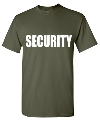 Security Shirts For Men Guard Event Staff Uniform T-Shirt 2XL Military