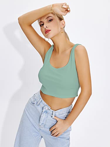 Image of Shasmi Women's & Girls' Solid Sweet Heart Neck Slim Fit Simplicity Tops (TOP 50)