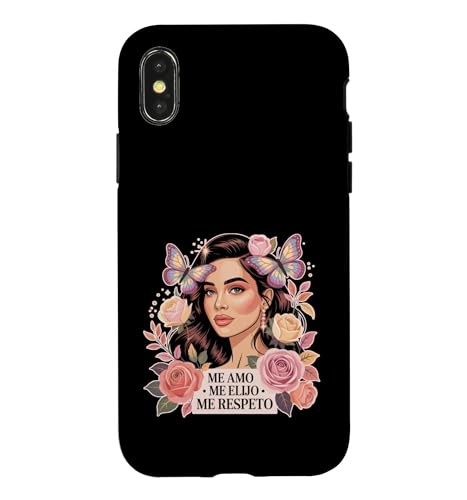 Me Amo Elijo Respeto ���Ȉ� �X�y�C����̌��t �X�}�z�P�[�X iPhone X/XS �p
