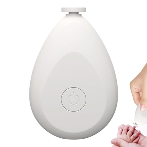 Cortauñas eléctrico para bebés - Cortauñas para bebés con 4 cabezales de molienda | Forma de gota, tijeras para uñas para recién nacidos, niños pequeños adultos, cuidado, pulido y recorte, Hunya