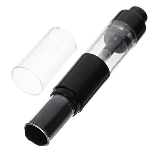 Veemoon プレス式詰め替えパウダーブラシ 密集ファンデーション対応 軽量携帯用フェイスチークブラシ 自宅旅行外出向け