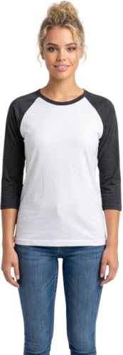 Image of ToBeInStyle Women's Classic Two Color Cotton Baseball T-Shirts