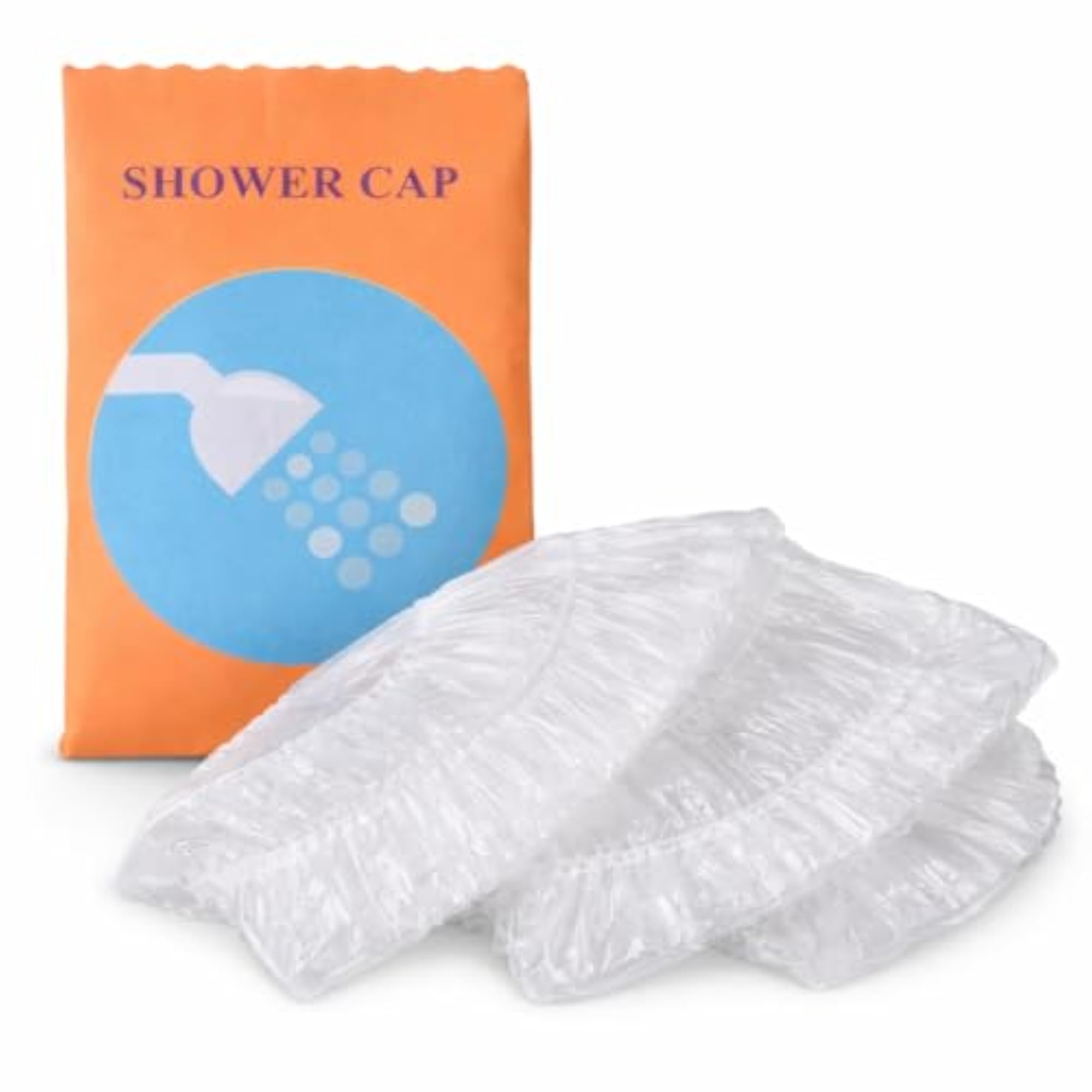 100 PCS Disposable Shower Caps for Hotels and Spas
