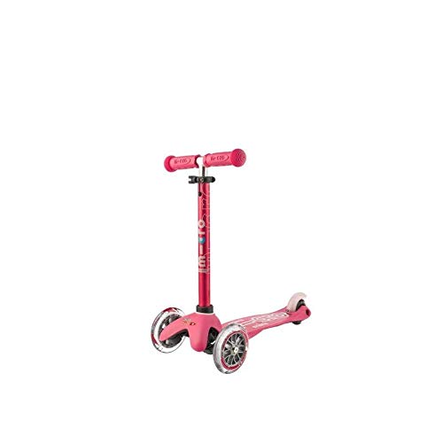 Micro Kickboard - Mini 3in1 Deluxe Plus - Three Wheeled, Lean-to-Steer Swiss-Designed Micro Scooter for Toddlers with 3 Riding Options for Ages 1-5 (Pink)