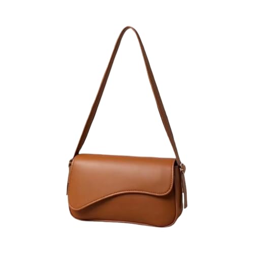 Bolsa Feminina Transversal Pequena Casual Para Dia A Dia Estilo Moderno Elegante (Caramelo)