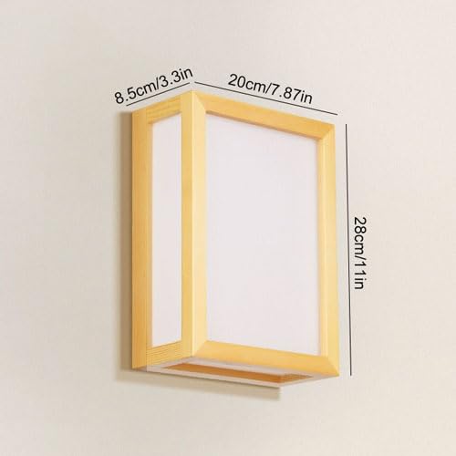 Aplique de pared madera nórdico E27 con cable para iluminación de salón 3