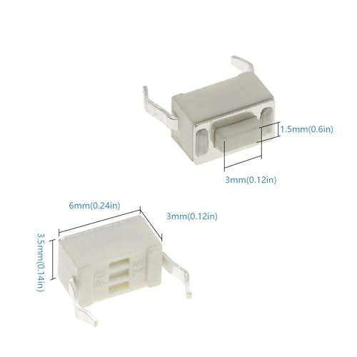 Interrupteur tactile DC12V micro bouton poussoir 3x6x4.3mm pour reparation telecommande - 5
