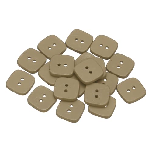 HARFINGTON 20 boutons couture résine 22mm carrés