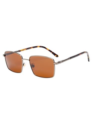 Image of Ted Smith| Full Rim Rectangle Acetate Frames | Polarized And 100% Uv Protected | Men & Women