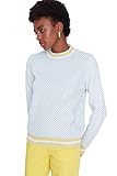 Trendyol Jersey de Punto Jacquard Azul Claro Sudadera, L para Mujer