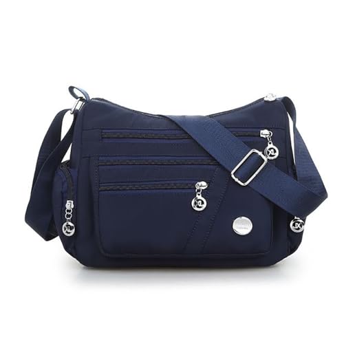 CHENXIAOHONG Bolsa Transversal Feminina de Nylon, Bolsa Feminina Lateral Moderna para Festa e Uso Diário, Bolsas Femininas Transversal Leves e Estilosas (Azul-escuro)