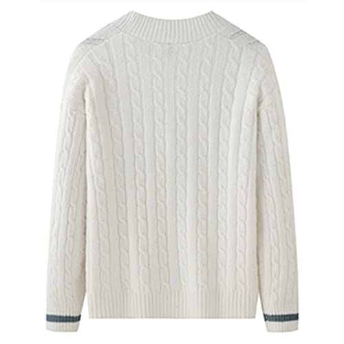 Pull western col châle à rayures pour week-end détente