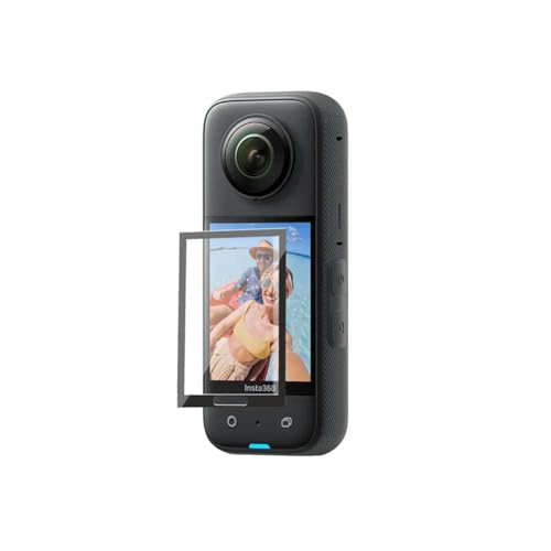 Image of POPIO Military-Grade Gorilla Tempered Glass for Insta360 X3 Action Camera | 9H Screen Protector with Black Border | Pack of 1