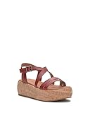 Ledermaterial Lucky Brand Damen Jacobean Keilsandale, Salsa, 39 EU