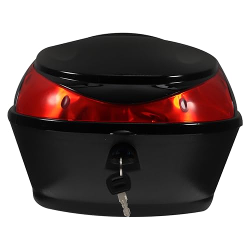Coffre à bagages pour moto et scooter SOLUSTRE avec boucle de verrouillage sécurisée