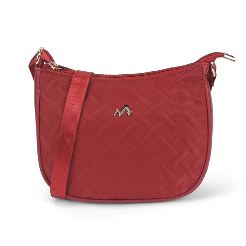 Image of Metro Women Casual Fabric Soft Body Zipper closure Quilted Sling Bag
