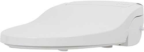 ALPHA BIDET JX Elongated Bidet Toilet Seat, White, Endless Warm Water, Rear and Front Wash, LED Light, Quiet Operation, Wireless Remote, Low Profile Sittable Lid, 3 Year Warranty (Elongated)