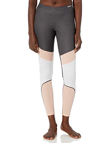 Craft Women's Base Layer Two Piece Shirt And Tights Pants Set, Dark Grey Melange, Medium #TOP2