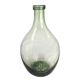 Bouteille Dame Jeanne en Verre, Couleur Vert fumé, Hauteur 45 cm