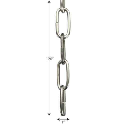 Image of Progress Lighting Accessory Chain - 10' of 9 Gauge Chain, Indoor & Outdoor, P8757-81, Antique Nickel
