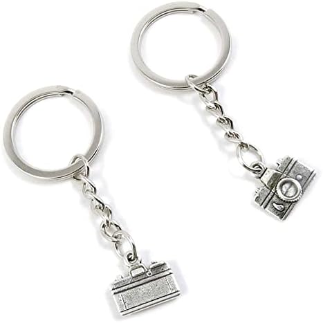 50 Pieces Keychain Keyring Door Car Key Chain Ring Tag Charms Supplies X7MO8T Camera image 2