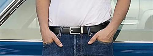 Men's Designer Automatic Buckle Business Casual Belt, Luxury Style3