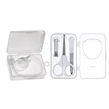 Kit Aspirador Nasal com Estojo, Ponta de Silicone, Kit Manicure para Bebê