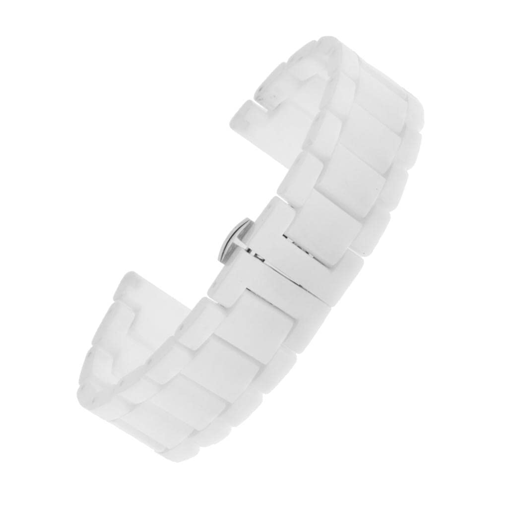 CALANDIS® Ceramic Watchband Link Replacement Smart Watch Strap Steel Buckle White 16mm (B09ZTW1FBP) Amazon Price History, Amazon Price Tracker