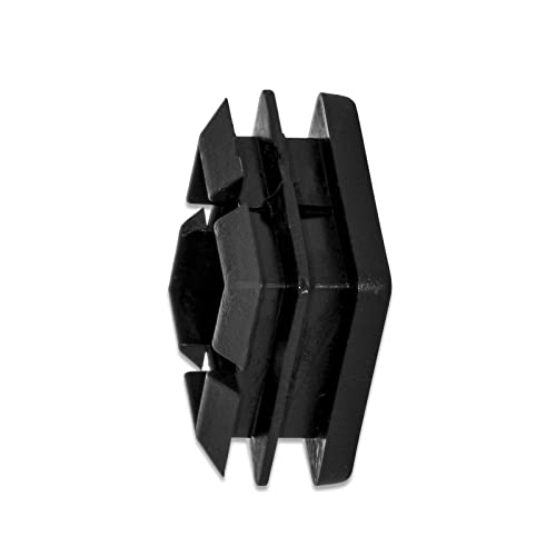 Image of Flyshop 25 x 25 mm, 0.98 inch x 0.98 inch Black Plastic Hole Plugs Square Tubing End Caps Tube Inserts Durable Furniture Glide for Chair Table Stool Leg 8 Pack